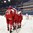 BUFFALO, NEW YORK - DECEMBER 30: The Czech Republic's Filip Chytil #21, Martin Kaut #16 and Marek Zachar #6 celebrate after a goal against Belarus during preliminary round action at the 2018 IIHF World Junior Championship. (Photo by Matt Zambonin/HHOF-IIHF Images)

